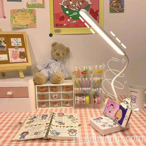 Lâmpada de mesa USB moderna com proteção para os olhos